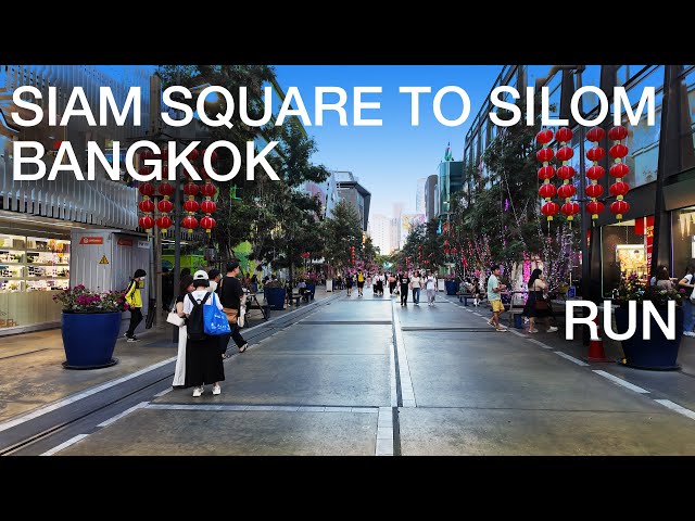 Virtual Run across downtown Bangkok - Siam to Silom 7km loop