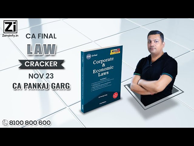 CA Final Law Cracker Nov 23 By CA Pankaj Garg