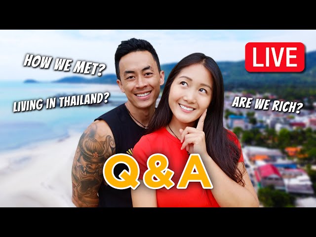 Thailand Pros & Cons? How We Met? Why We Left Canada? | 🔴 LIVE Q&A from Koh Samui Thailand