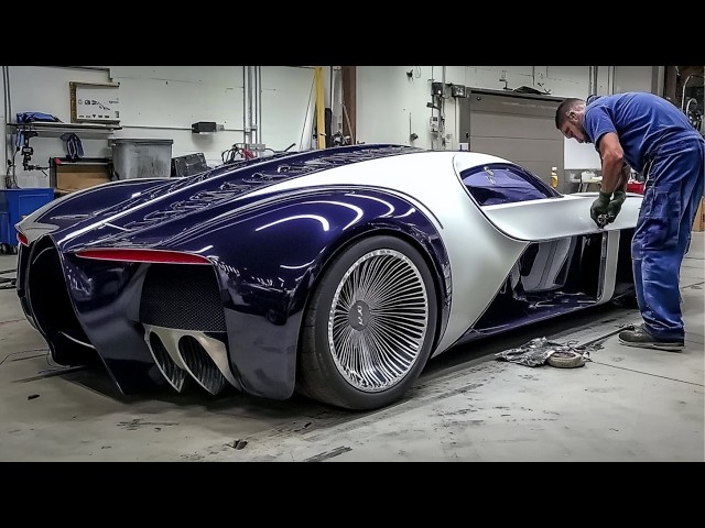 Men Build Custom BUGATTI Using 3 Old Cars | Start to Finish by @DashingAxe