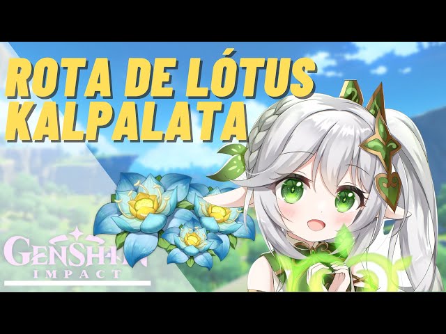 ROTA DE LÓTUS KALPALATA - 58 Lótus em 10 min | [Genshin Impact]