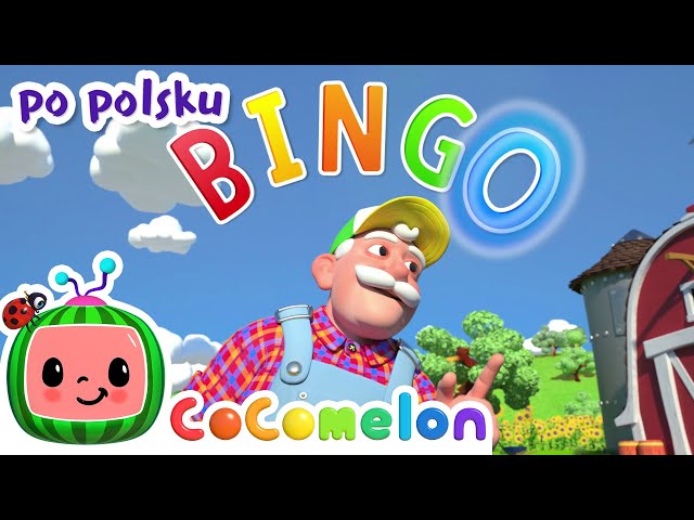 Bingo na farmie | CoComelon po polsku 🍉🎶 Piosenki dla dzieci