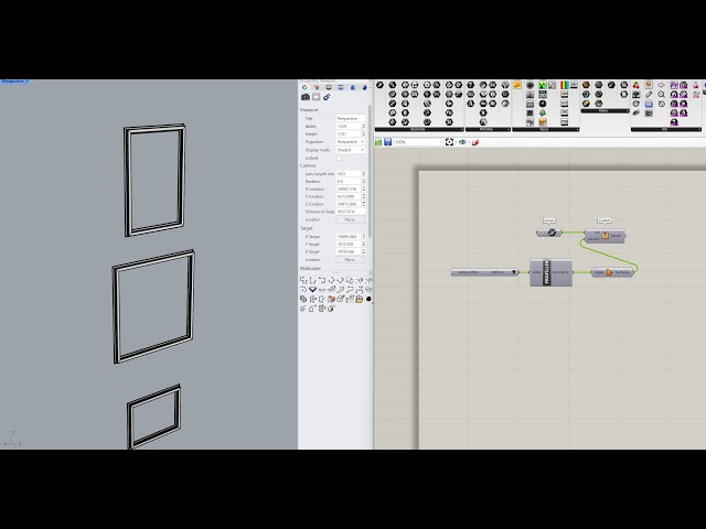 Solution for performing sweep-like operations on hollow section drawings in Grasshopper