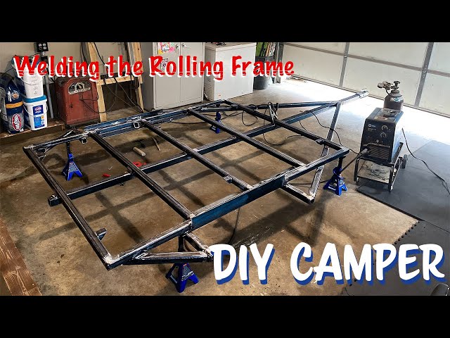 How to Build a DIY Squaredrop CAMPER // ep.1 the rolling trailer frame