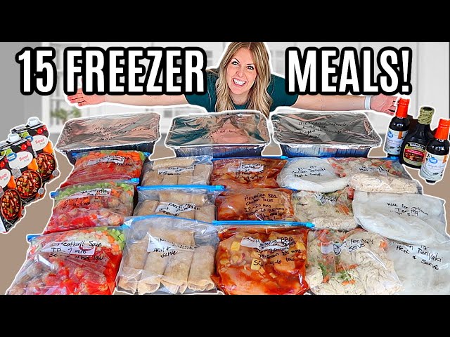 15 EASY Healthy Freezer Meals - Instant Pot, Slow Cooker, and Oven