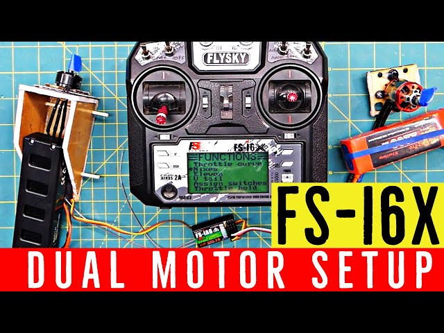 Two Motors with FS-i6X - How to Setup FS-i6X for Twin Motor Airplane - Flysky i6x (and i6) Tutorial