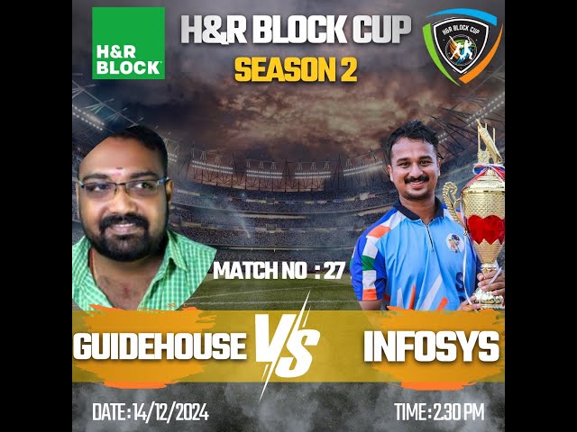 H&R BLOCK CUP || MATCH - 27 || GUIDEHOUSE Vs INFOSYS