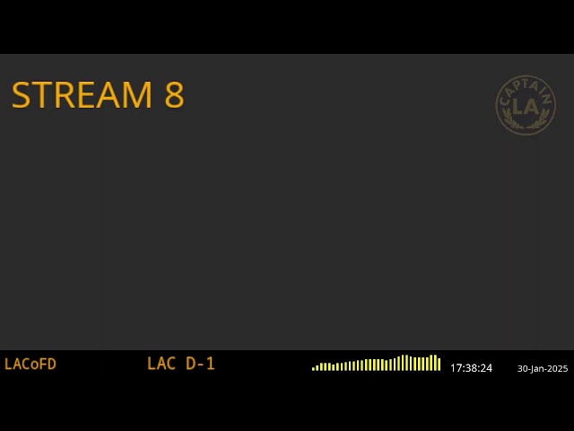 Stream 8 - LACoFD - LA Captain - Eighth Scanner Feed - 30-Jan-2025 - Stream 8