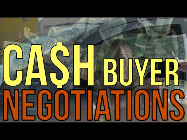 2024 CASH BUYER NEGOTIATIONS AT CAR DEALERSHIPS ROLE PLAY