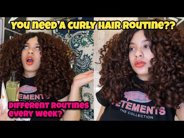 HOW TO CREATE A CURLY HAIR ROUTINE 2c/3a/3b curls | A month of my routines |  Favorites+ Tips