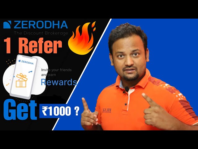 ZERODHA BIG UPDATE 2022 💥1 Refer GET ₹1000 ? | ZERODHA Refer and Earn withdrawal Refer Amount