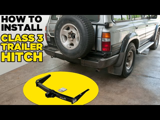 How To Install Rear Trailer Hitch Receiver - Curt Class 3  on Toyota 80-Series Land Cruiser