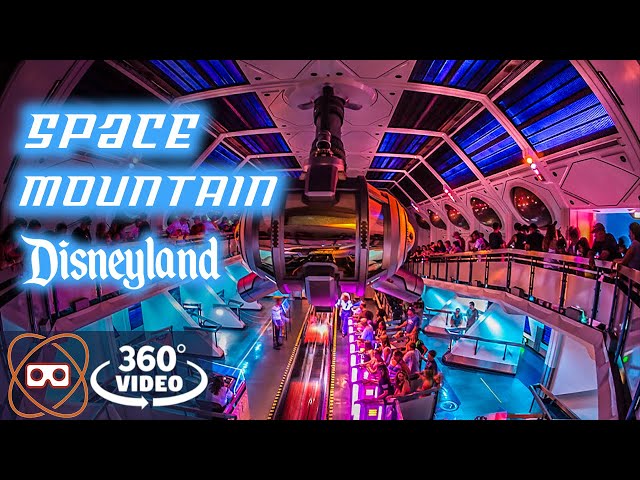 [5K 360] Space Mountain Dark Coaster - Disneyland Full 360 POV