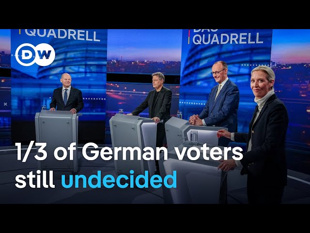 Germany's chancellor candidates face off in 4-way debate | DW News