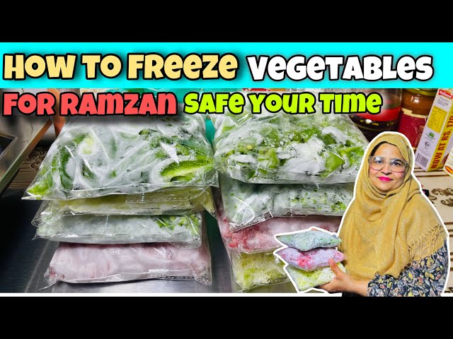 How to Freeze vegetables | Recipe by bano ka Kitchen | Safe your Time .