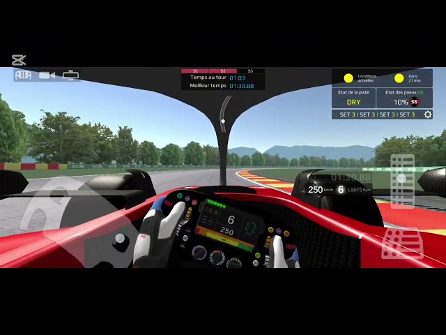 Tour Onboard avec FX Racer car modèle 2025 sur circuit de Belgique 1:20:70