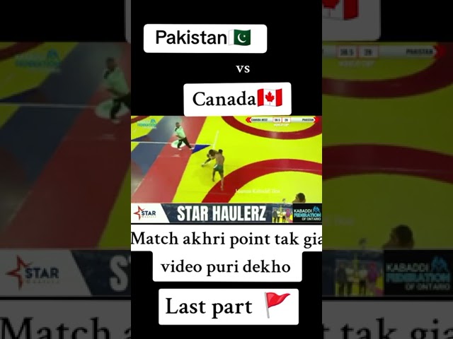 PAKISTAN V'S CANADA MATCH | CANADA KABADDI CUP 2024 | WATCH LIVE | #youtubevideo