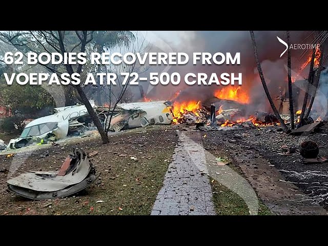 All 62 bodies recovered from Voepass ATR 72 500 crash site in São Paulo