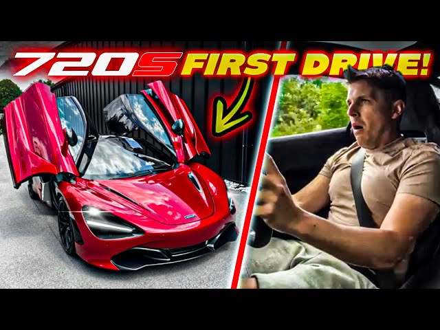 SCARY FIRST DRIVE IN MY NEW MCLAREN 720S!