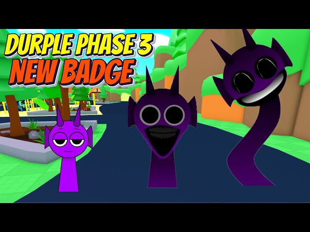 Roblox - How To Get Durple Phase 3 Badge Morphs In Sprunki Simulator PHASE 3 ANIMATED New Update