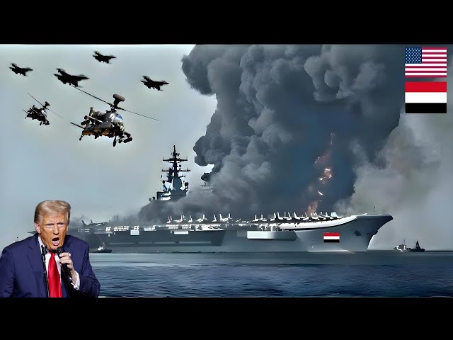 Donald Trump Sends 10 Helicopters to Destroy 7 Houthi Cargo Ships Smuggling Nukes