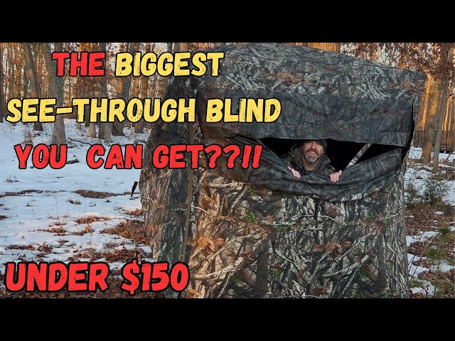 Revolutionize Your Hunt with the EASIEST See-Through Blind Setup. TideWe Hunting Blind