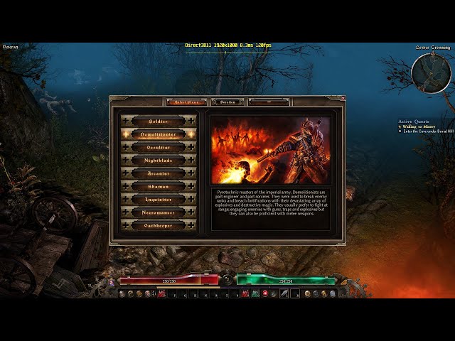 1st hour Grim Dawn demolitionist