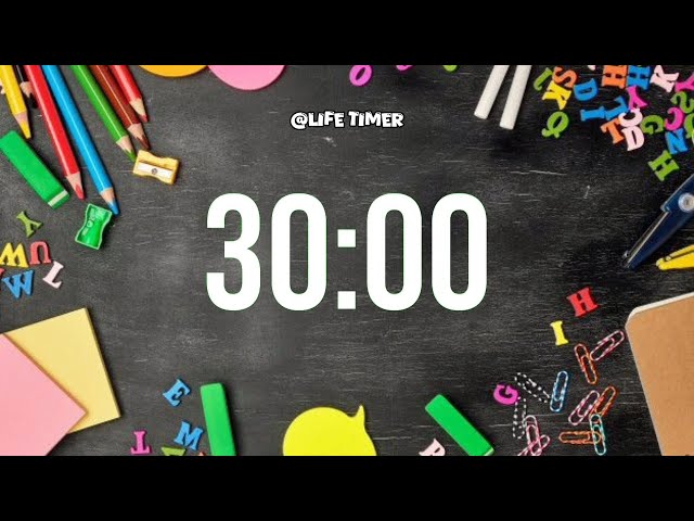 30 Minute Study Timer | Stay Focused & Productive with Alarm ⏰