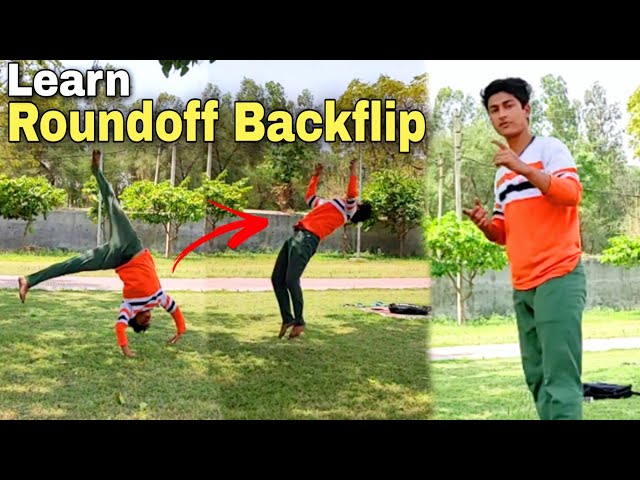 Learn how to Roundoff Backflip / roundoff backflip tutorial in hindi / by sahil joshi