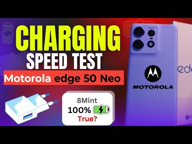 Motorola edge 50 Neo 5G Charging test