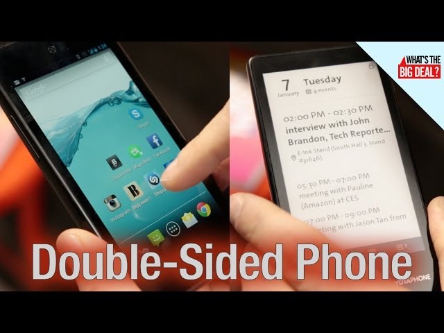 RARE Two-Sided Phone Not Available in the US - CES 2014