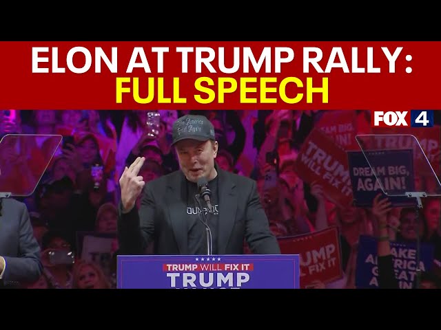 Elon Musk at NYC Trump Rally: FULL SPEECH