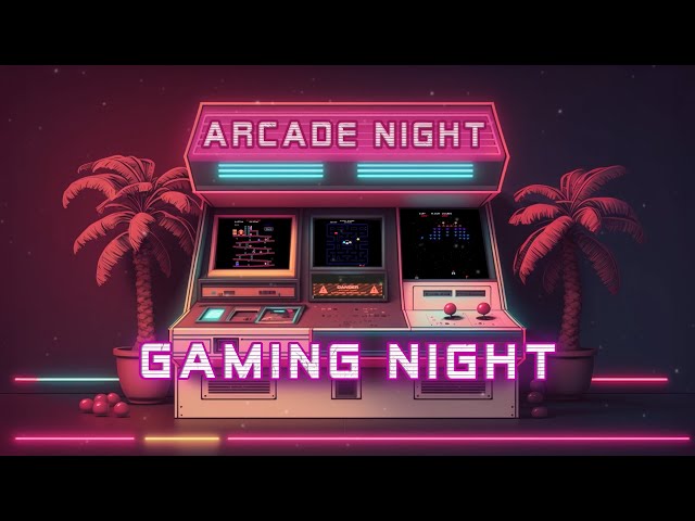 80's Gaming Night 🎮 Dark Synthwave Retrowave MIX  [ Neon City Synthwave ]