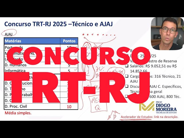 TRT-RJ 2025 Competition: Analysis of the notice and study tips