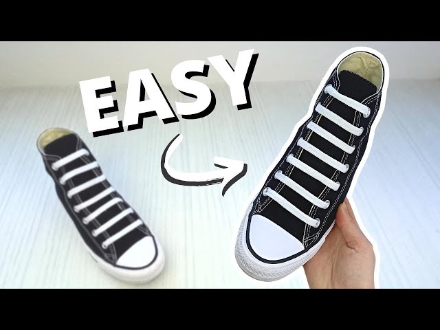 HOW TO BAR LACE CONVERSE (EASY Way)