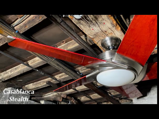 Casablanca Stealth Ceiling Fan 54” (Brushed Nickel/Rosewood)(IT)(iMovie Edition)