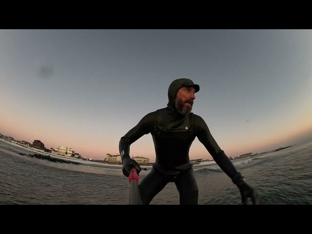 Testing My GoPro 13 and Unifoil Evolution 155 | Foil Surfing Raw Footage in 15° Cold!