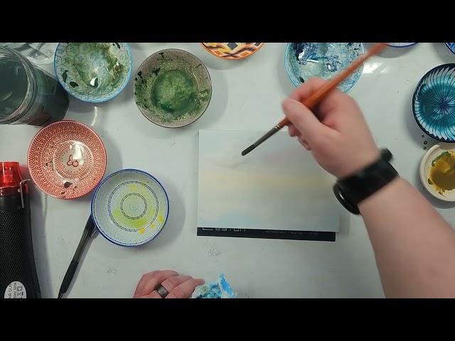 Tranquillity of the Ocean - Full, Real Time Watercolour Painting Video