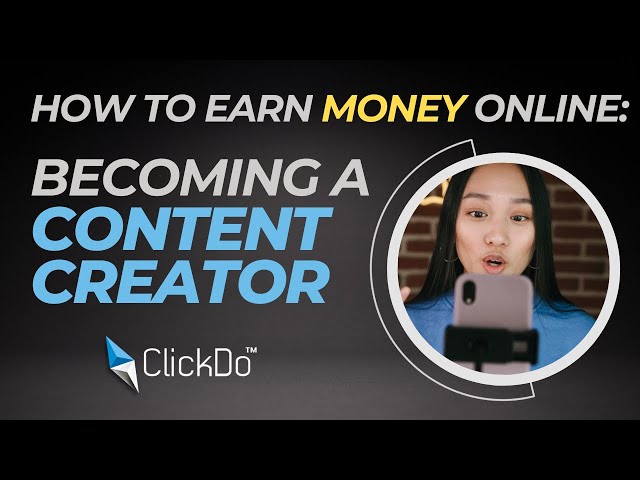 How to Earn Online Money: Becoming a Content Creator