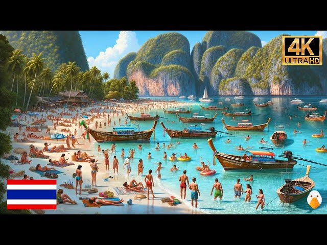 Phi Phi Islands, Thailand🇹🇭 The Most Beautiful Paradise Island in The World (4K HDR)