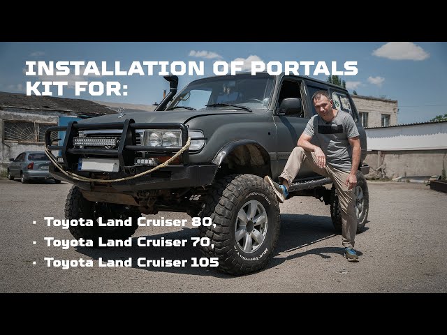 Installation of WEREWOLF portal axles for Toyota Land Cruiser 80, Land Cruiser 70 and LC 105