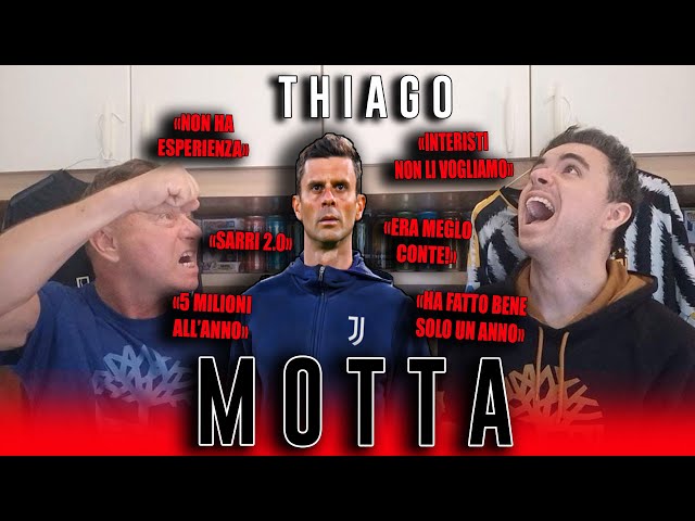 THIAGO MOTTA È IL NUOVO ALLENATORE DELLA JUVENTUS!!! LA REAZIONE DI *MIO PAPÀ* GOBBO!