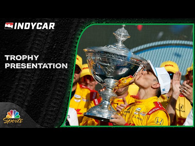 Alex Palou, Chip Ganassi Racing presented with 2024 IndyCar championship trophy | Motorsports on NBC