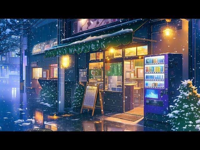 Japanese Rainy Night 🌨️ Pluviophile Lofi 🌨️ Rainy Lofi Songs To Listen To Calm Down And Relax