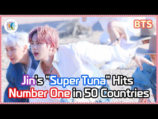 BTS's Jin 'Super Tuna' Tops iTunes in 50 Countries!🌟 | Proving Jin's Global Musical Power