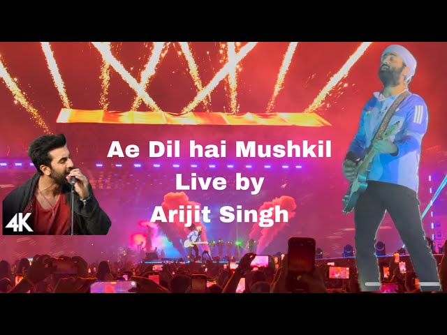 Ae Dil Hai Mushkil | Arijit Singh Live performance at a Concert in Hyderabad | Audience POV