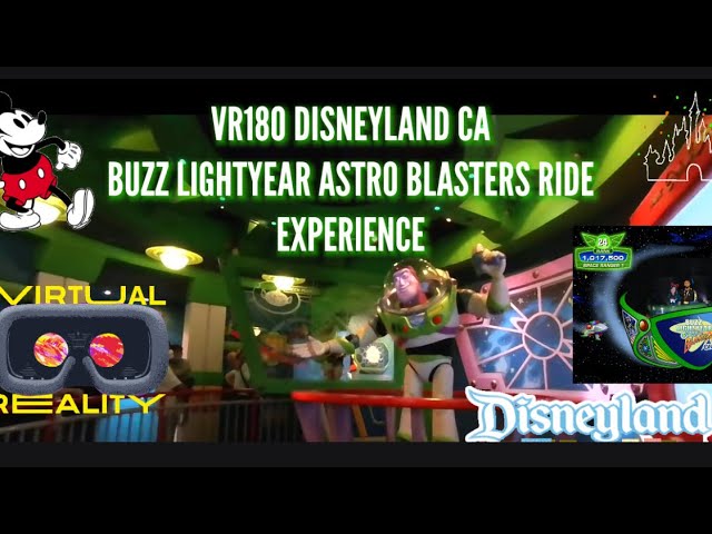 VR180 Disneyland CA - Buzz Lightyear Astro Blasters Ride Nov 2021