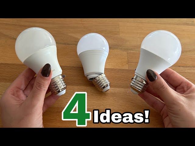 Don't Throw Out Old Bulbs! 4 Great Recycling Ideas!