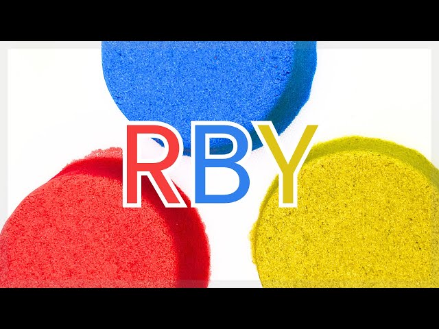 Very Satisfying and Relaxing Compilation Kinetic Sand ASMR | Primary Colors - RBY