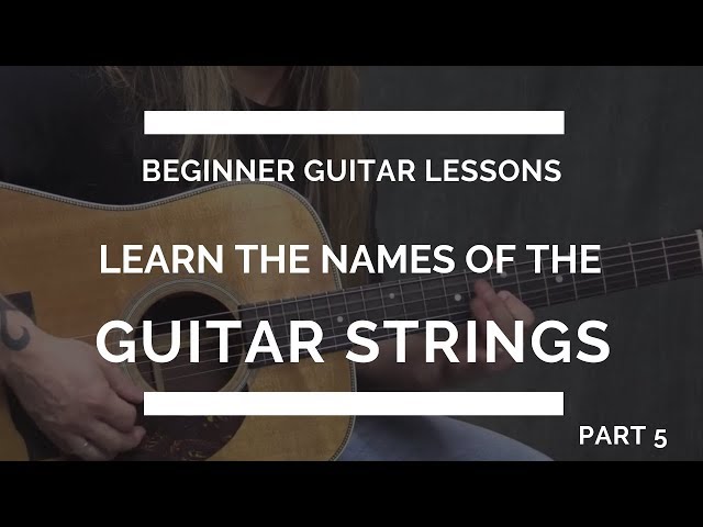 Learn the Guitar String Names - Beginner Guitar Lesson #5